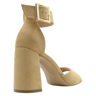 Foto 3 | Sandalia de Tacón Rbcollection Café para Mujer