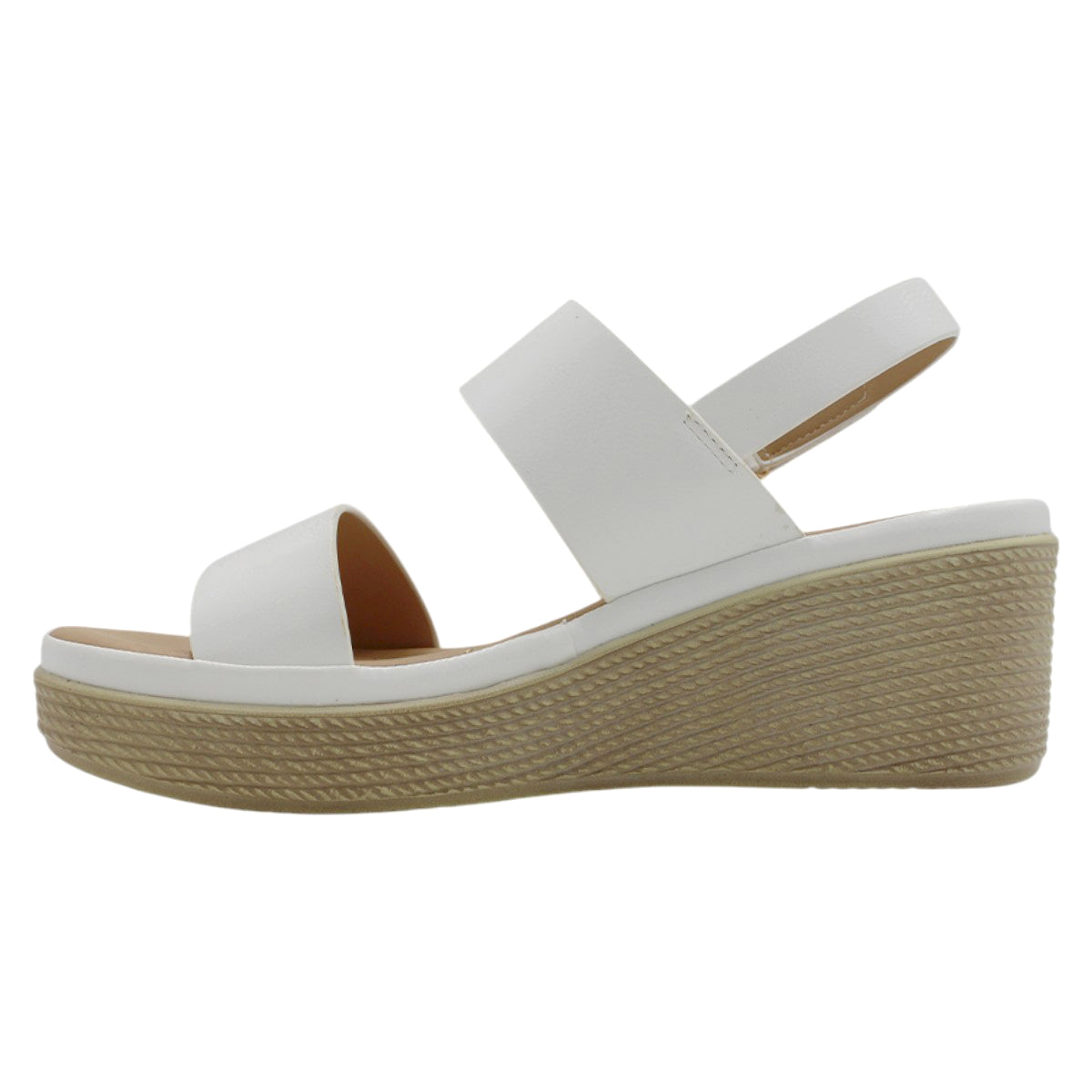 Foto 4 | Sandalias con Plataforma Blancos para Mujer