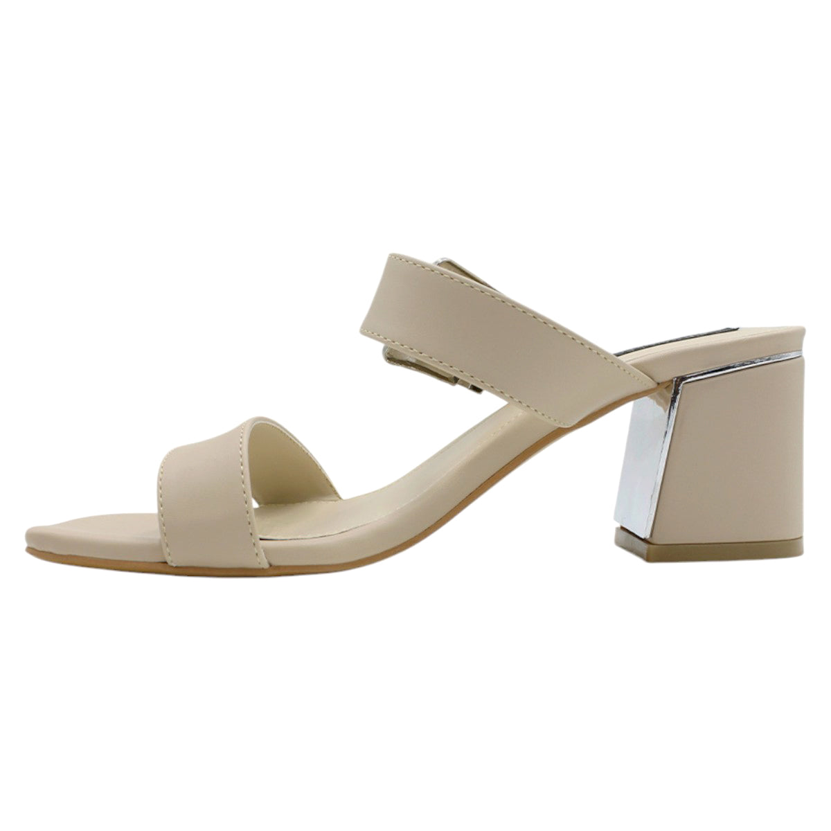 Foto 5 pulgar | Sandalia de Tacón Rbcollection Piel Vegana Late para Mujer