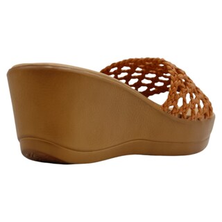 Foto 3 | Sandalias con Plataforma Rbcollection Cafés para Mujer