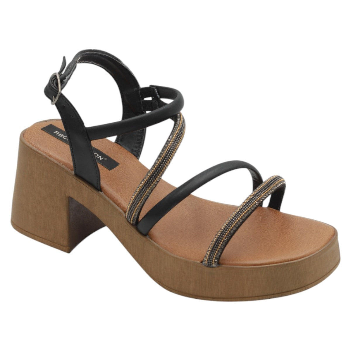 Sandalia de Tacón Rbcollection Piel Vegana para Mujer