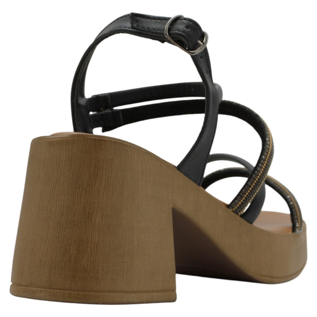 Foto 3 | Sandalia de Tacón Rbcollection Piel Vegana para Mujer