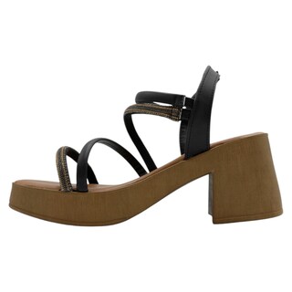 Foto 4 | Sandalia de Tacón Rbcollection Piel Vegana para Mujer