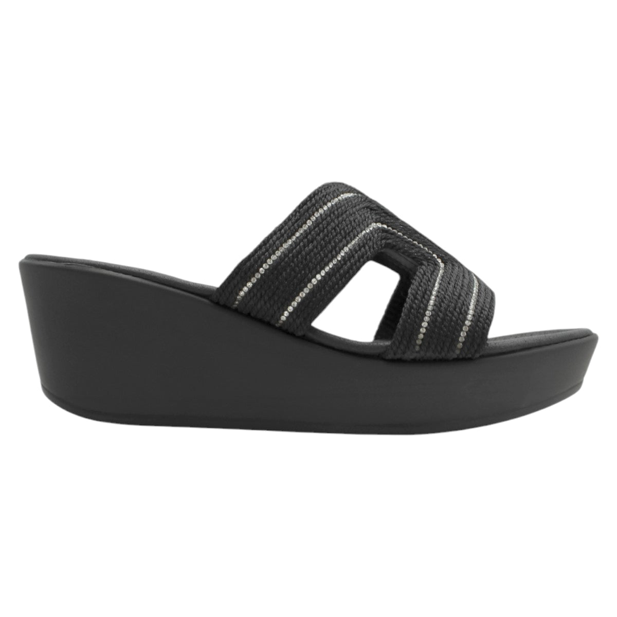 Foto 3 pulgar | Sandalias con Plataforma Exterior Negro para Mujer Rbcollection