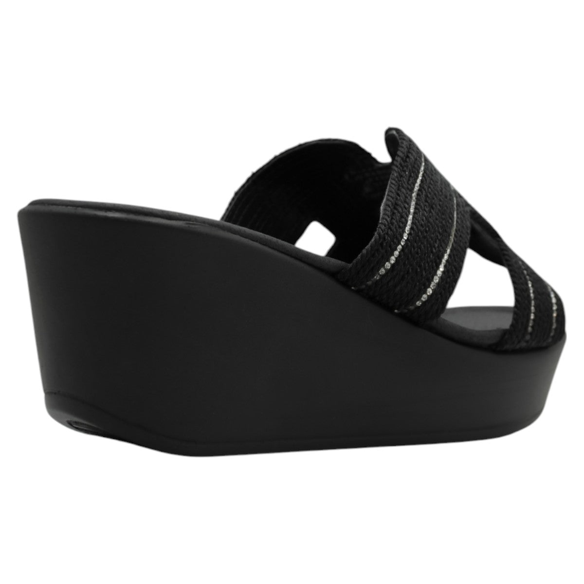 Foto 4 pulgar | Sandalias con Plataforma Exterior Negro para Mujer Rbcollection