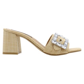Foto 2 | Sandalias con Tacón Rbcollection Beige para Mujer