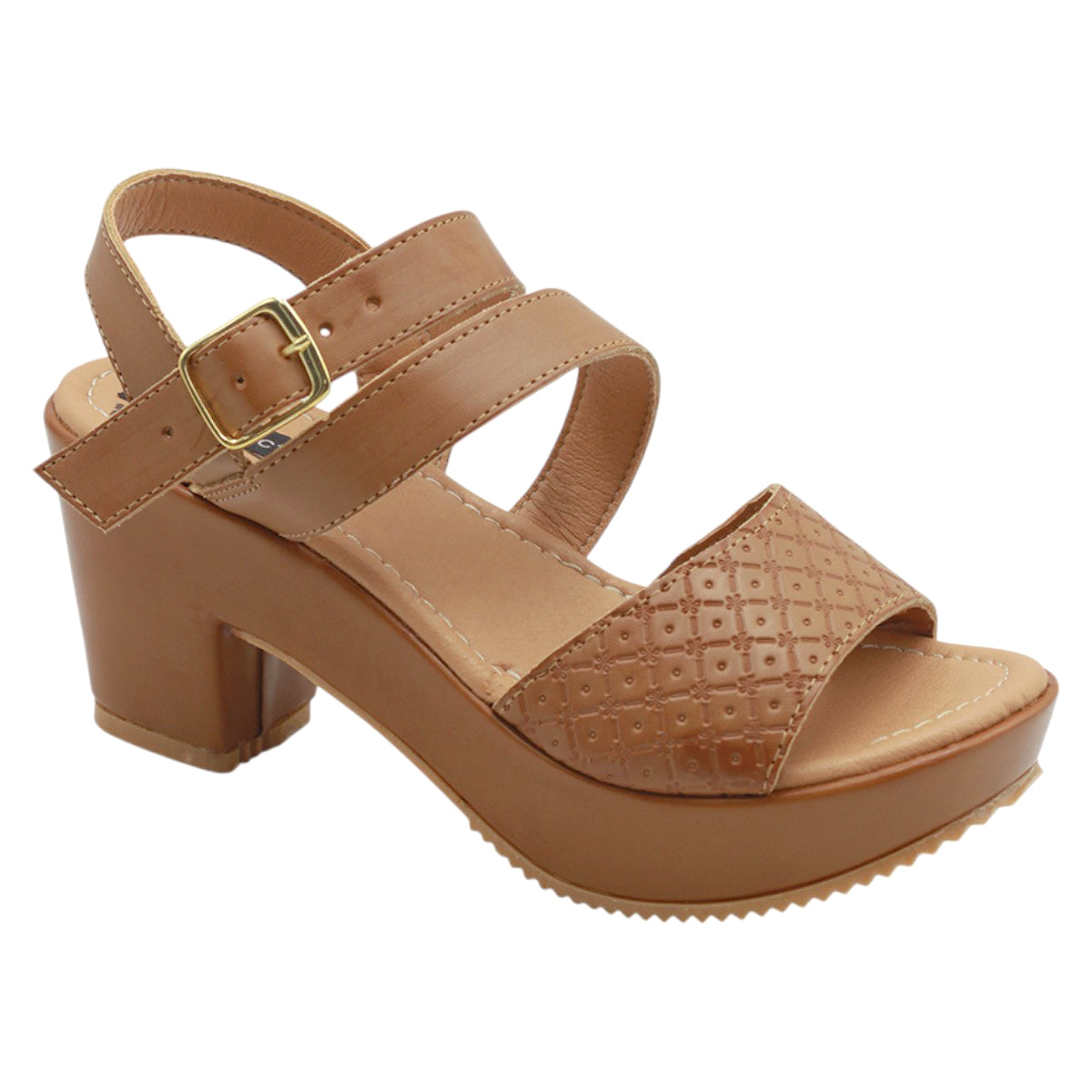 Sandalias con Tacón Rbcollection Cafés para