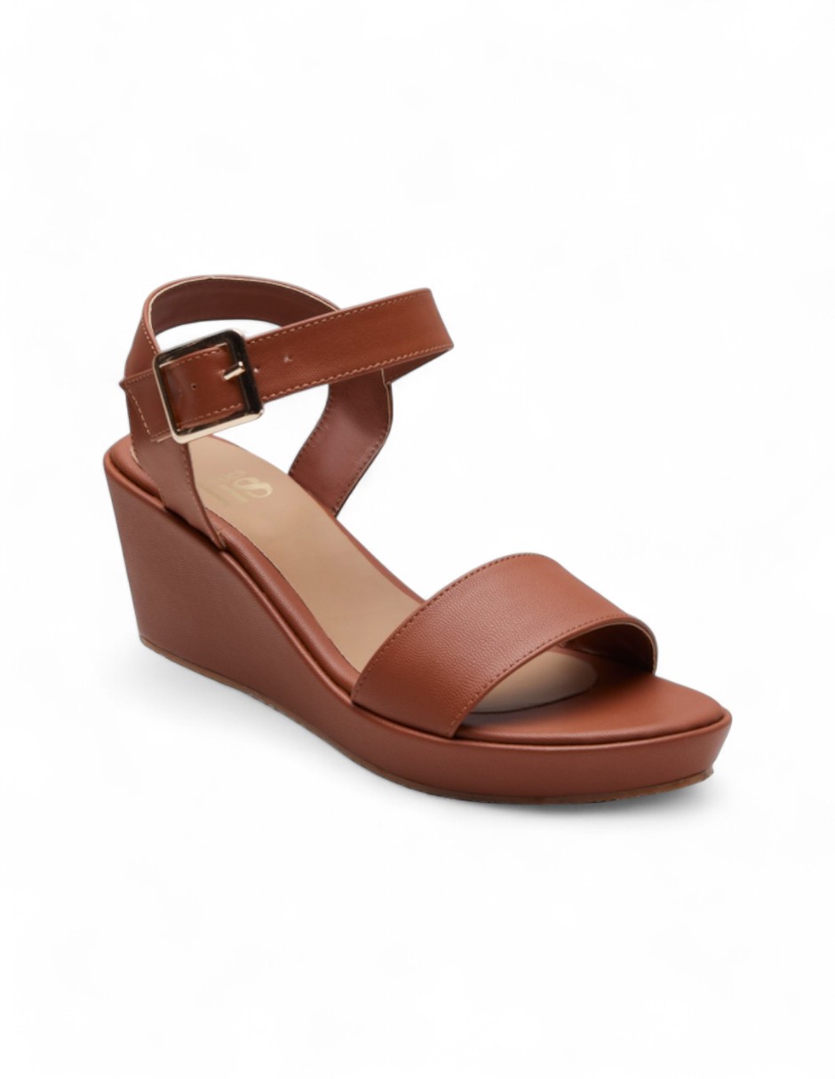 Plataforma Calzado Watanabe Color Café  Ajuste Tobillo