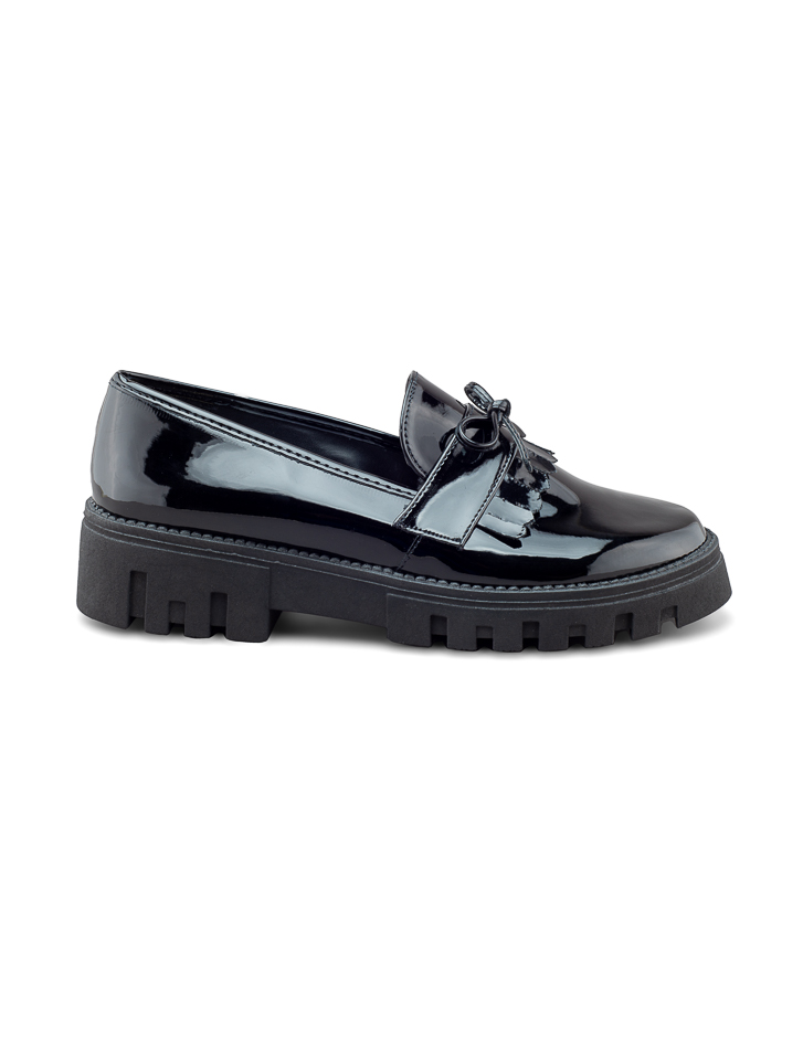 Foto 3 pulgar | Mocasín De Charol Con Plataforma Para Mujer