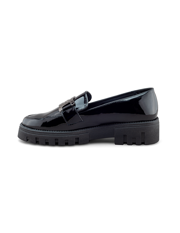 Foto 5 pulgar | Mocasín De Charol Con Hebilla Y Plataforma