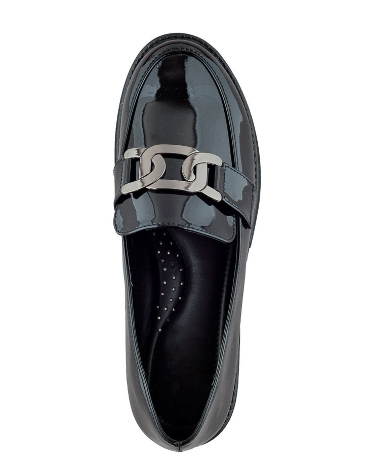 Foto 6 pulgar | Mocasín De Charol Con Hebilla Y Plataforma