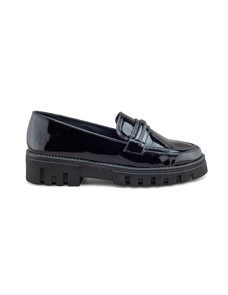 Foto 2 | Mocasín De Charol Con Plataforma Y Diseño Moderno Para Mujer