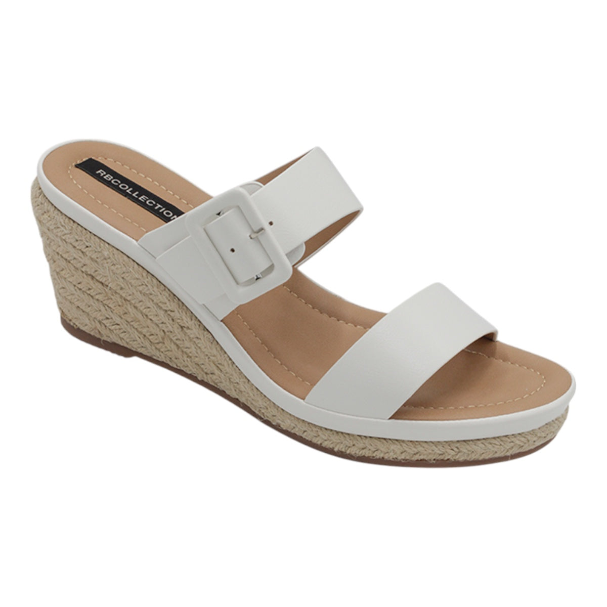Foto 2 pulgar | Sandalias Con Plataforma Exterior Piel Vegana Color Blanco Para Mujer De Rbcollection