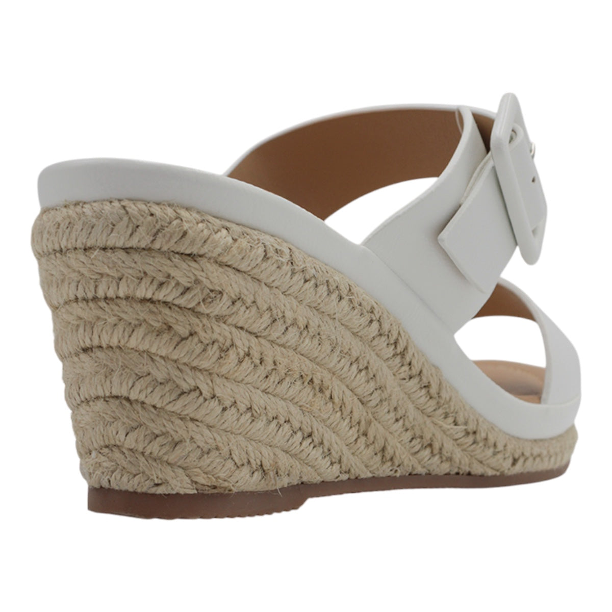 Foto 4 pulgar | Sandalias Con Plataforma Exterior Piel Vegana Color Blanco Para Mujer De Rbcollection