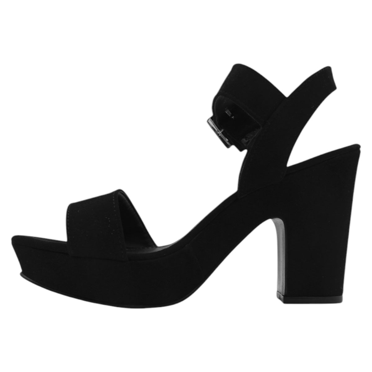 Foto 5 pulgar | Sandalia Con Tacón Exterior Gamuza Color Negro Para Mujer De Rbcollection