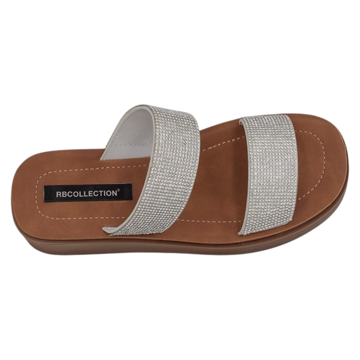 Foto 4 pulgar | Sandalias Con Plataforma Exterior Textil Color Plata Para Mujer De Rbcollection