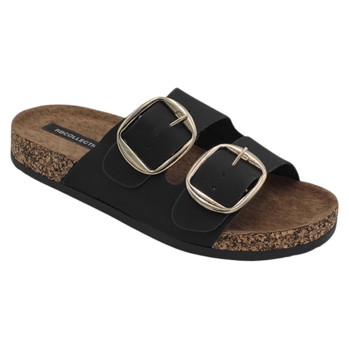 Foto 2 pulgar | Sandalias Con Plataforma Exterior Piel Vegana Color Negro Para Mujer De Rbcollection