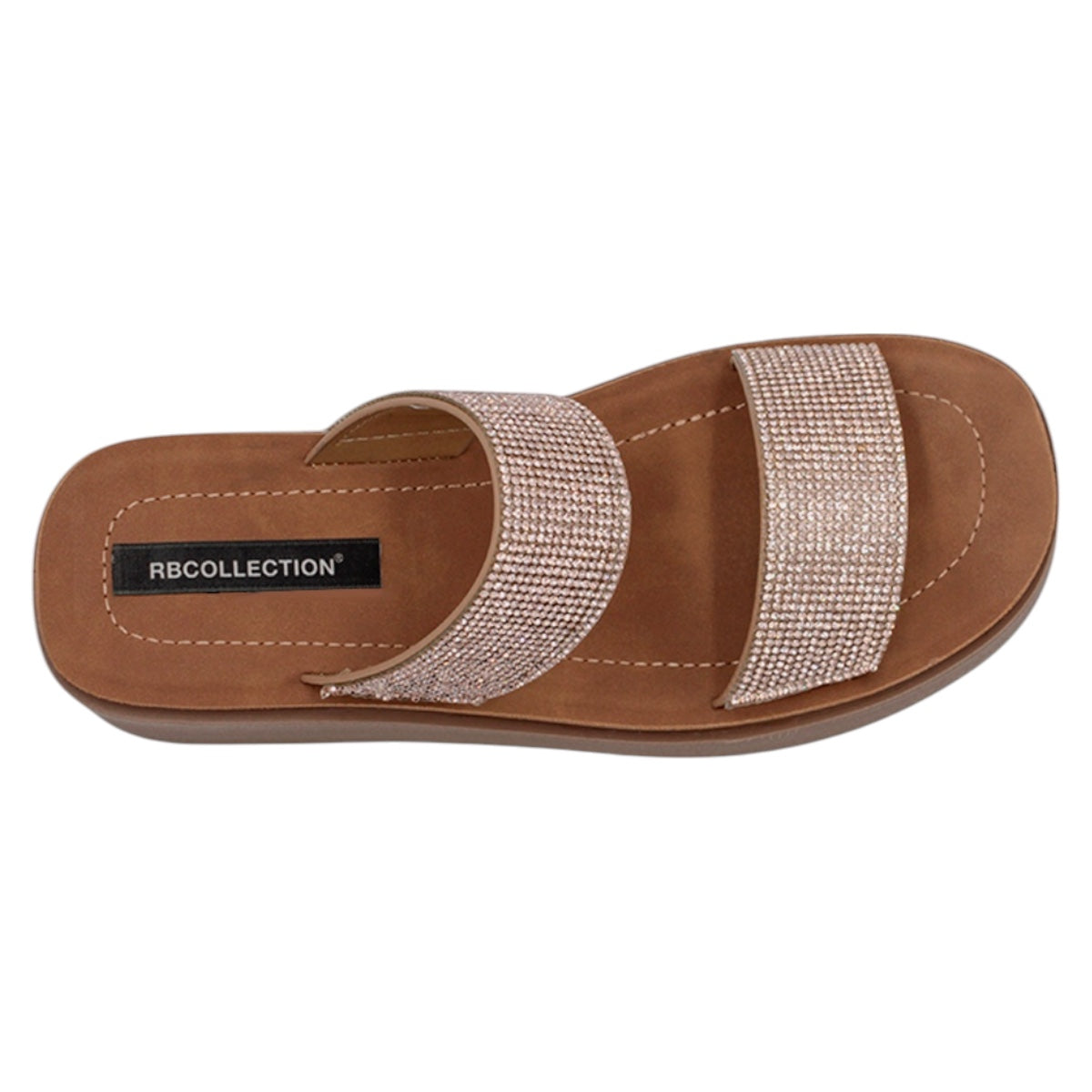 Foto 4 pulgar | Sandalias Con Plataforma Exterior Textil Color Café Para Mujer De Rbcollection