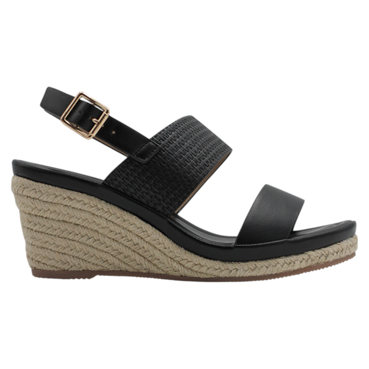 Foto 3 pulgar | Sandalias Con Plataforma Exterior Piel Vegana Color Negro Para Mujer De Rbcollection