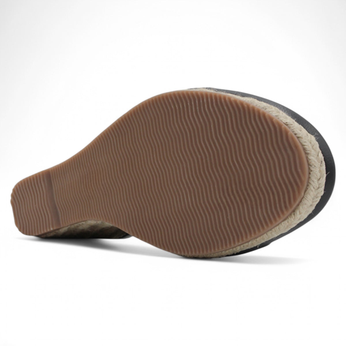 Foto 6 pulgar | Sandalias Con Plataforma Exterior Piel Vegana Color Negro Para Mujer De Rbcollection
