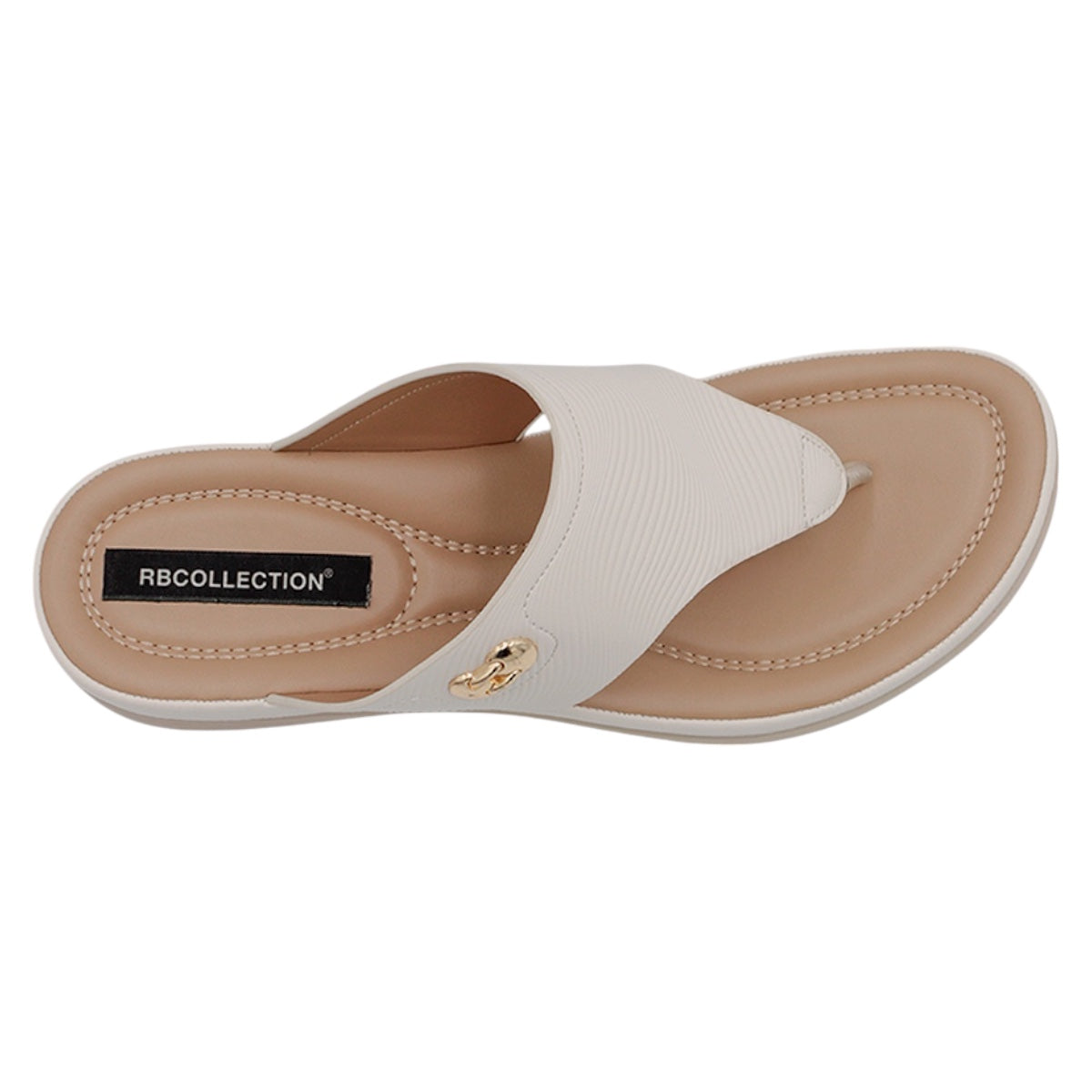 Foto 4 pulgar | Sandalias Con Plataforma Exterior Piel Vegana Color Beige  Para Mujer De Rbcollection