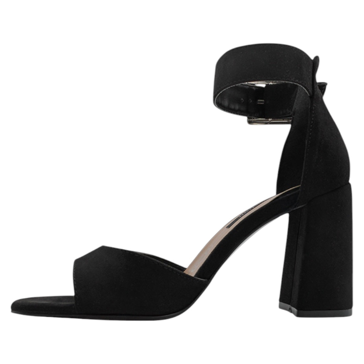 Foto 5 pulgar | Sandalia Con Tacón Exterior Gamuza Color Negro Para Mujer De Rbcollection