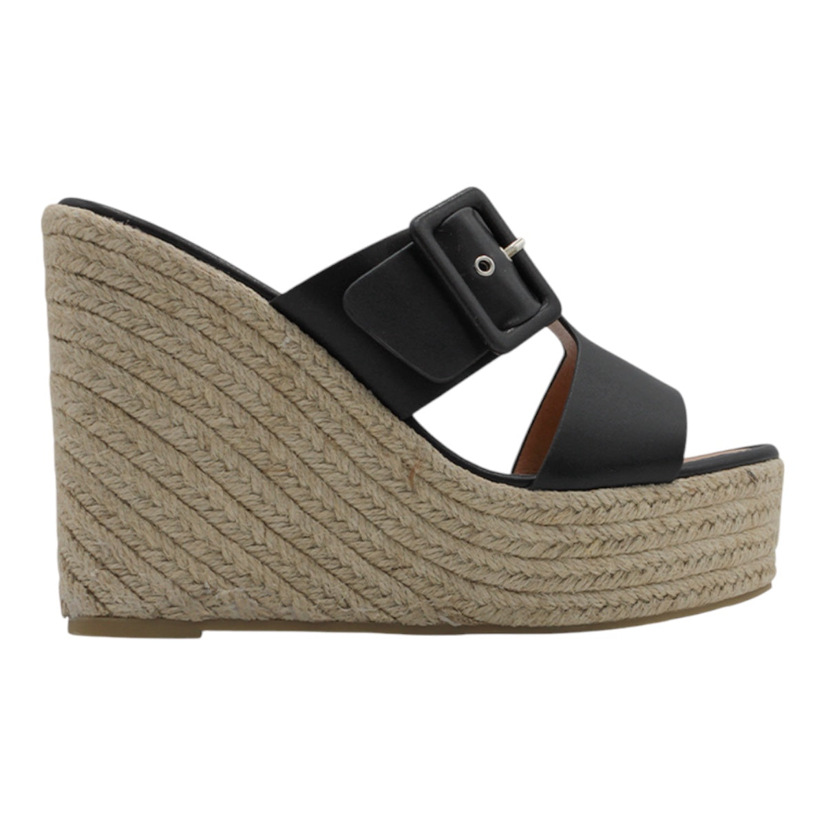 Foto 3 pulgar | Sandalias Con Plataforma Exterior Piel Vegana Color Negro Para Mujer De Rbcollection
