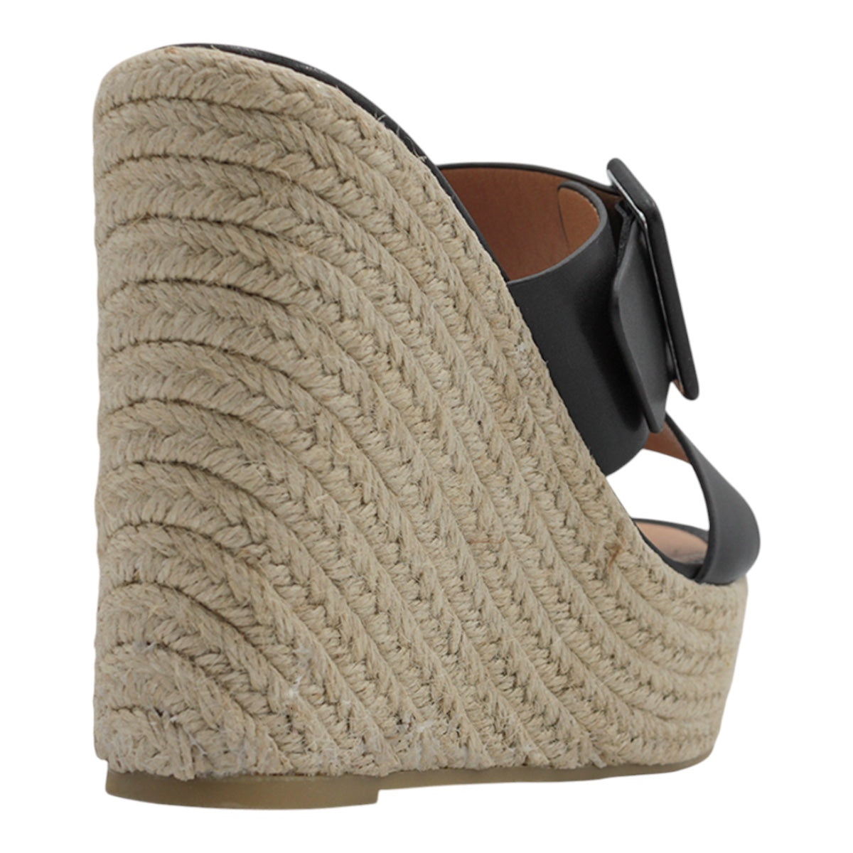 Foto 4 pulgar | Sandalias Con Plataforma Exterior Piel Vegana Color Negro Para Mujer De Rbcollection