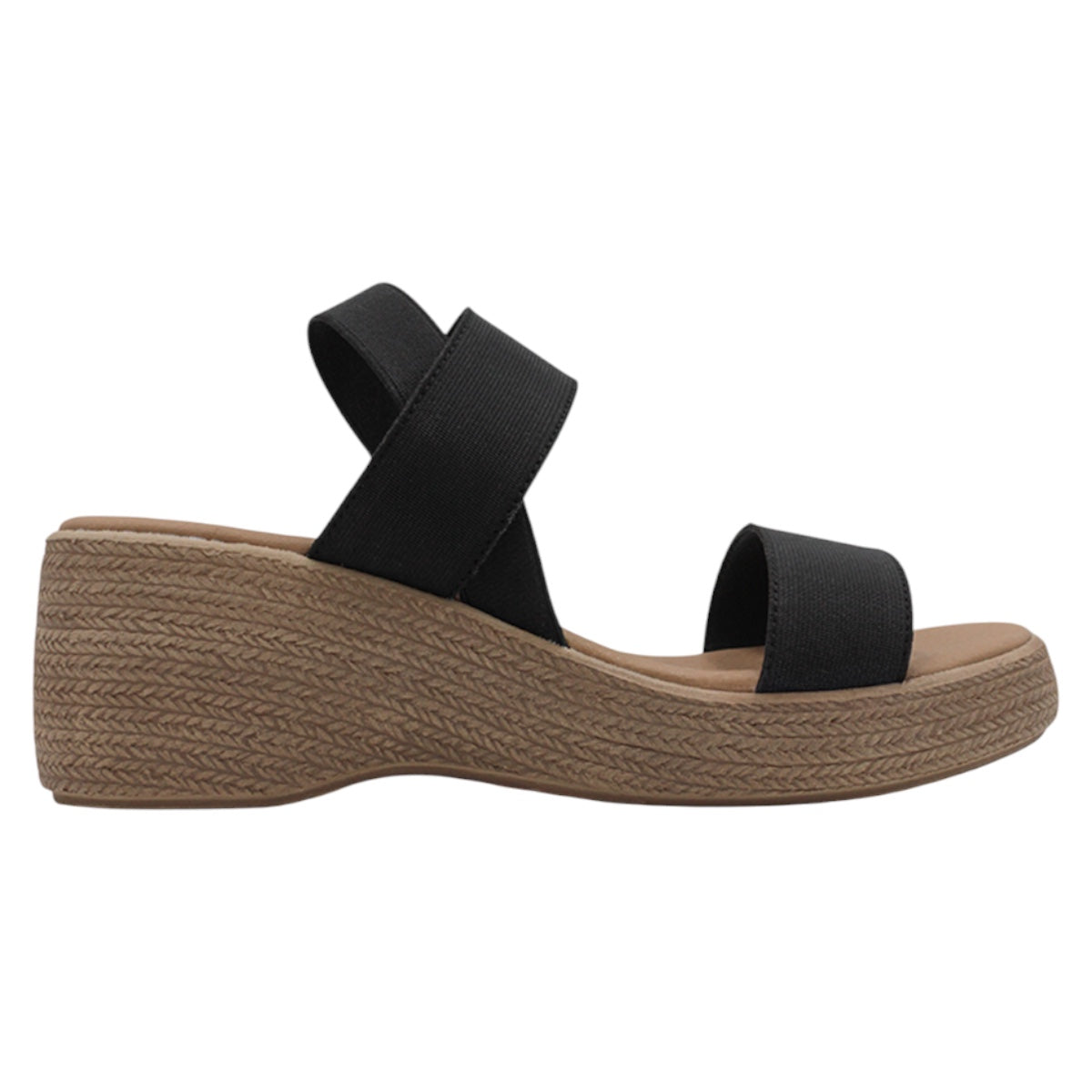 Foto 3 pulgar | Sandalias Con Plataforma Exterior Textil Color Negro Para Mujer De Rbcollection