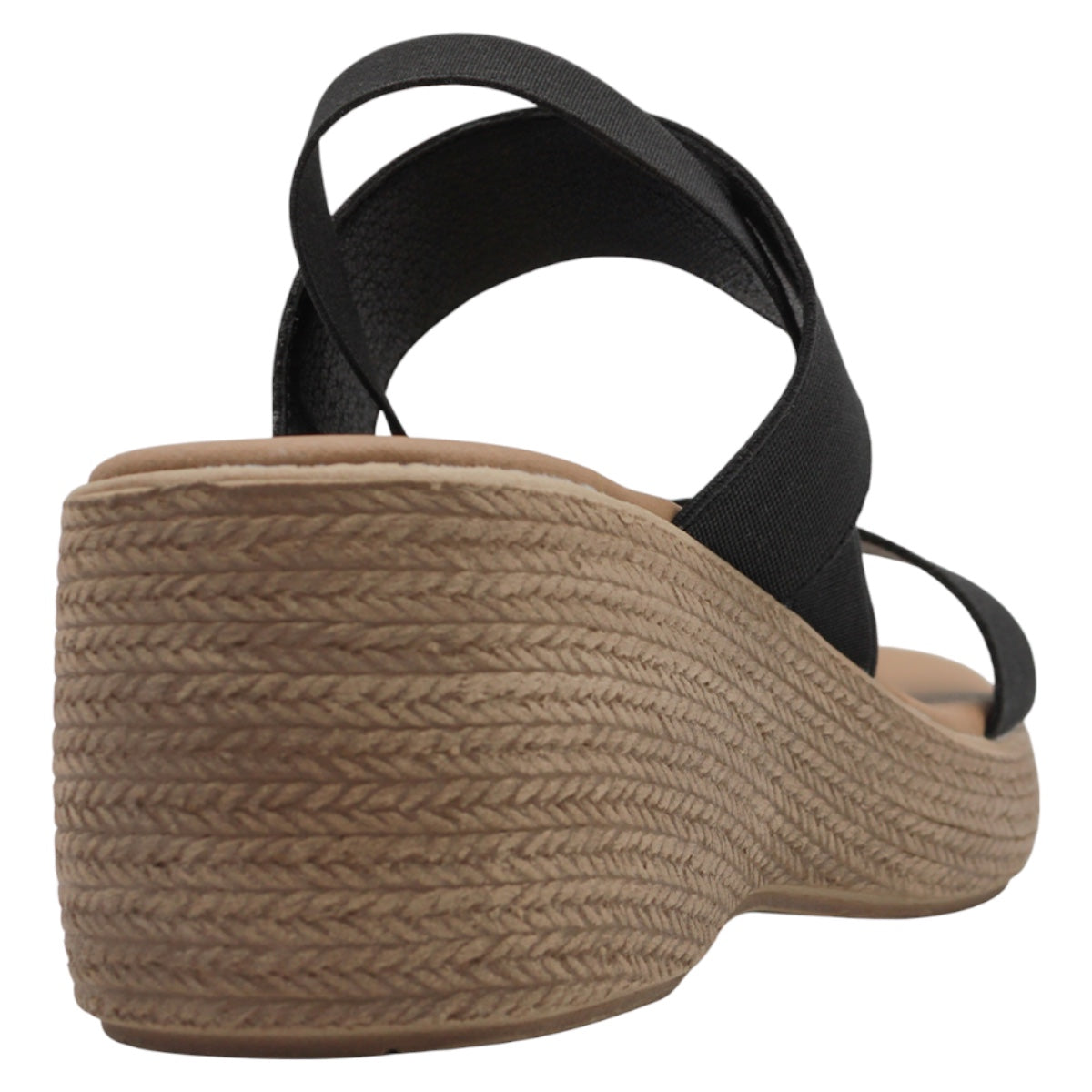 Foto 4 pulgar | Sandalias Con Plataforma Exterior Textil Color Negro Para Mujer De Rbcollection