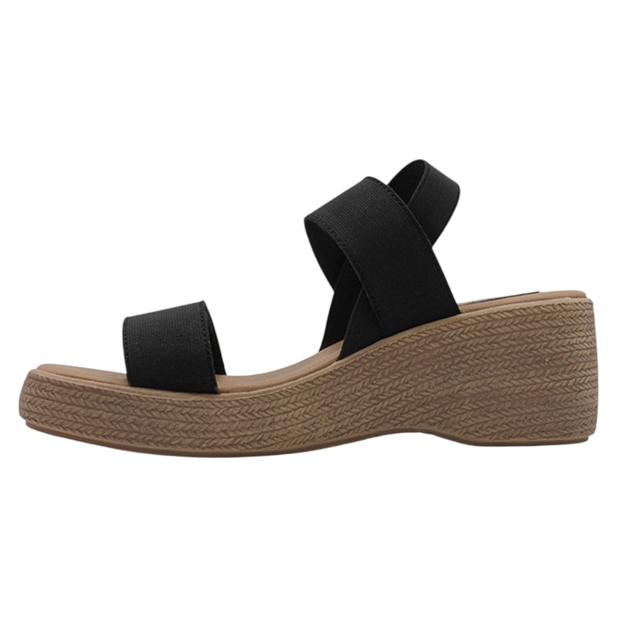 Foto 5 pulgar | Sandalias Con Plataforma Exterior Textil Color Negro Para Mujer De Rbcollection