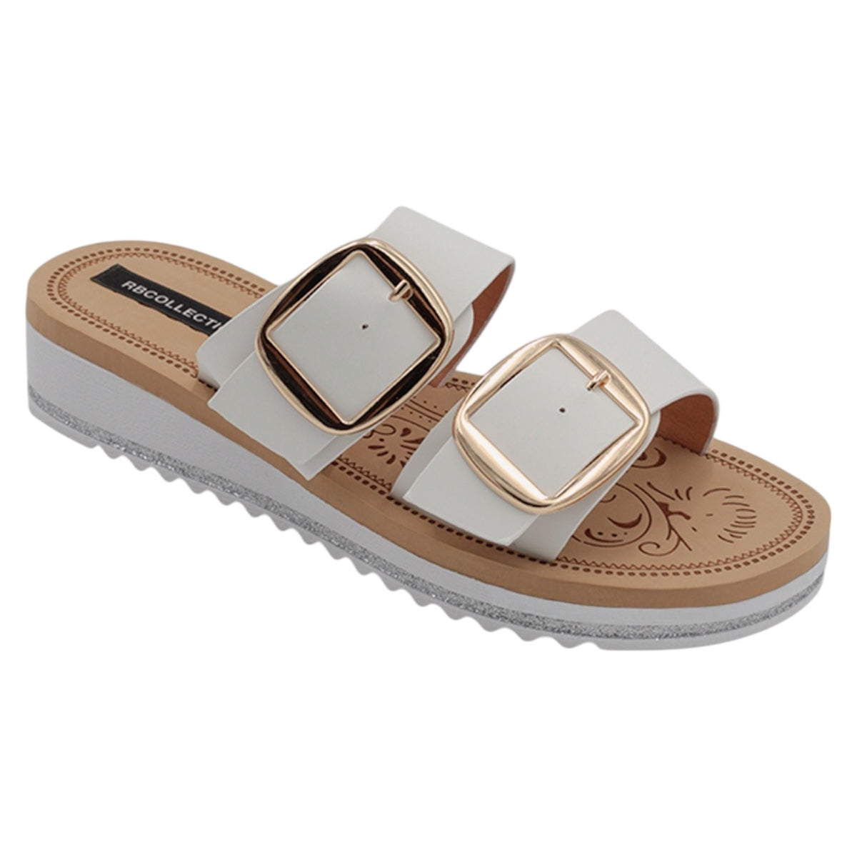 Sandalias Con Plataforma Exterior Piel Vegana Color Blanco Para Mujer De Rbcollection