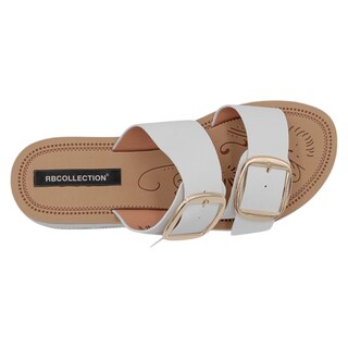 Foto 3 | Sandalias Con Plataforma Exterior Piel Vegana Color Blanco Para Mujer De Rbcollection