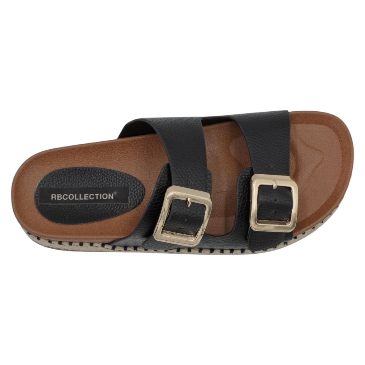 Foto 4 pulgar | Sandalias Con Plataforma Exterior Piel Vegana Color Negro Para Mujer De Rbcollection