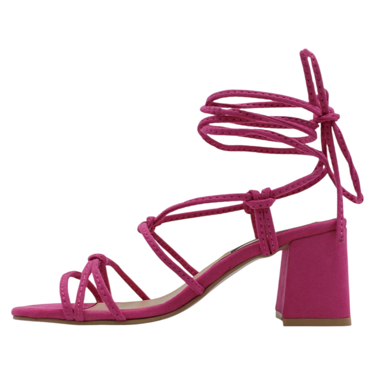 Foto 5 pulgar | Sandalia Con Tacón Exterior Textil Color Rosa Para Mujer De Rbcollection