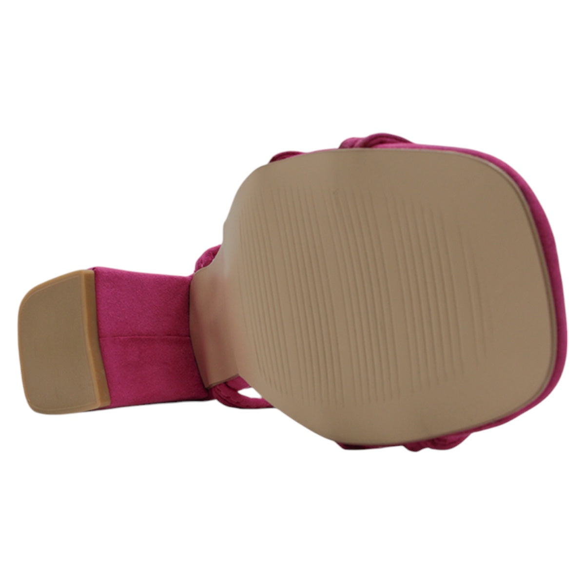 Foto 6 pulgar | Sandalia Con Tacón Exterior Textil Color Rosa Para Mujer De Rbcollection