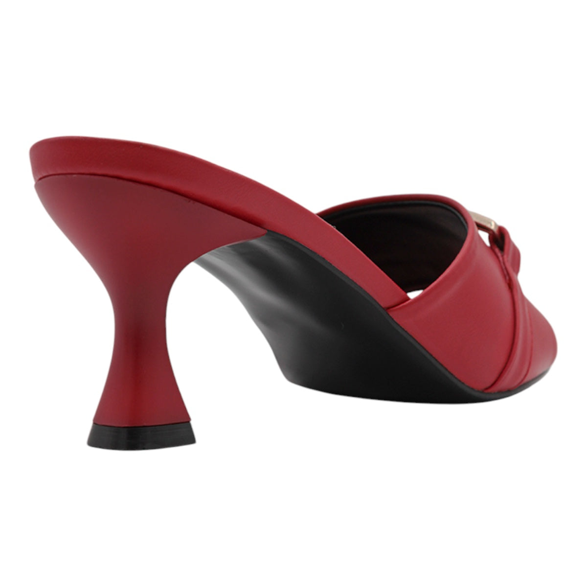 Foto 4 pulgar | Sandalia Con Tacón Exterior Piel Vegana Color Rojo Para Mujer De Rbcollection