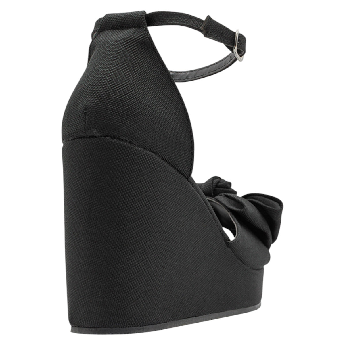 Foto 4 pulgar | Sandalias Con Plataforma Exterior Textil Color Negro Para Mujer De Rbcollection