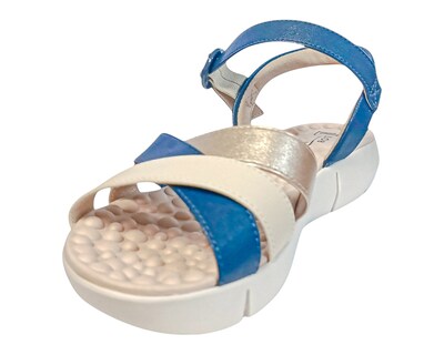 Foto 6 | Sandalia Cuña Para Mujer Lob Footwear Floather/met London Azul 86805073