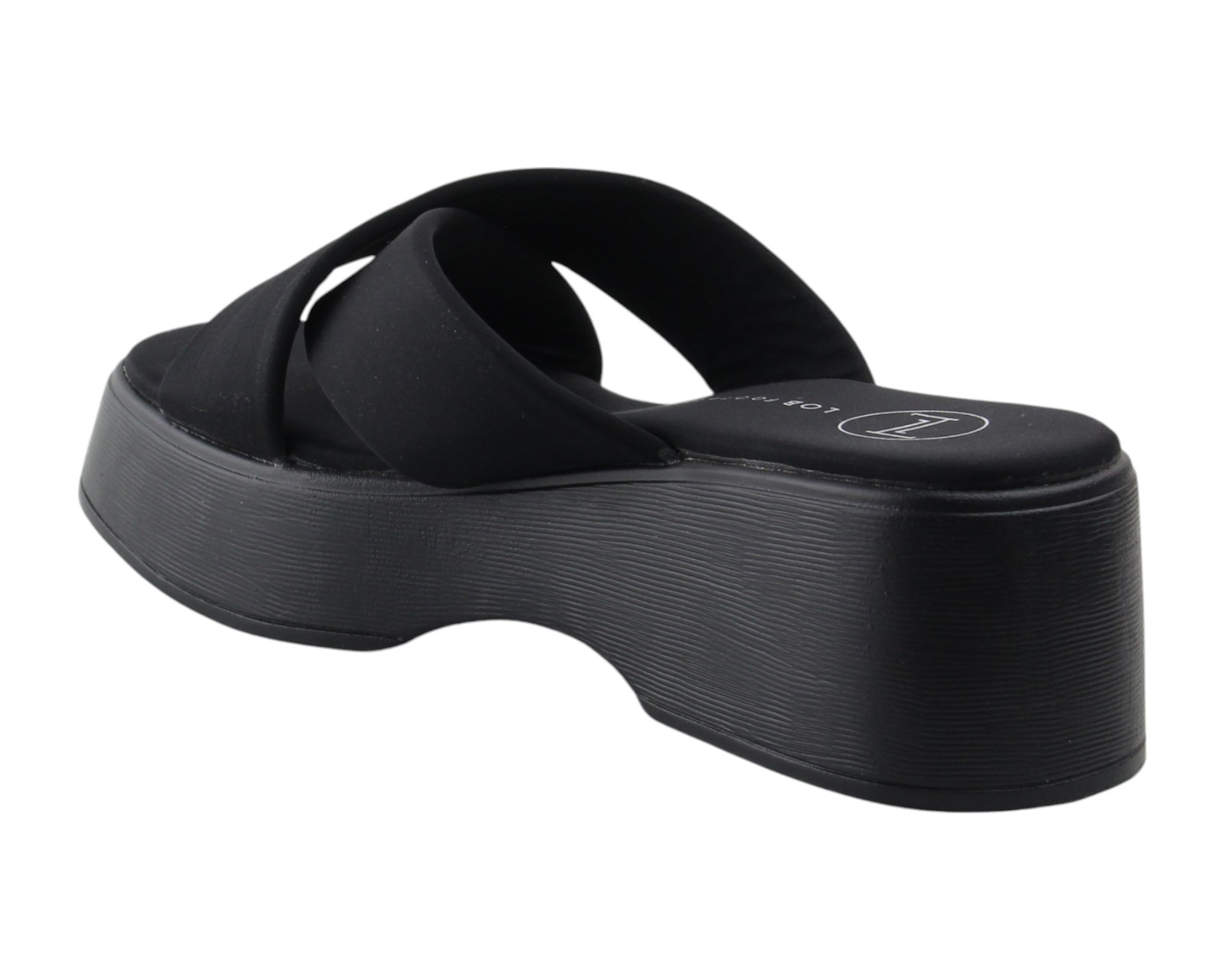 Foto 5 pulgar | Sandalia Cuña Para Mujer Lob Footwear Lickra Negro 90605043