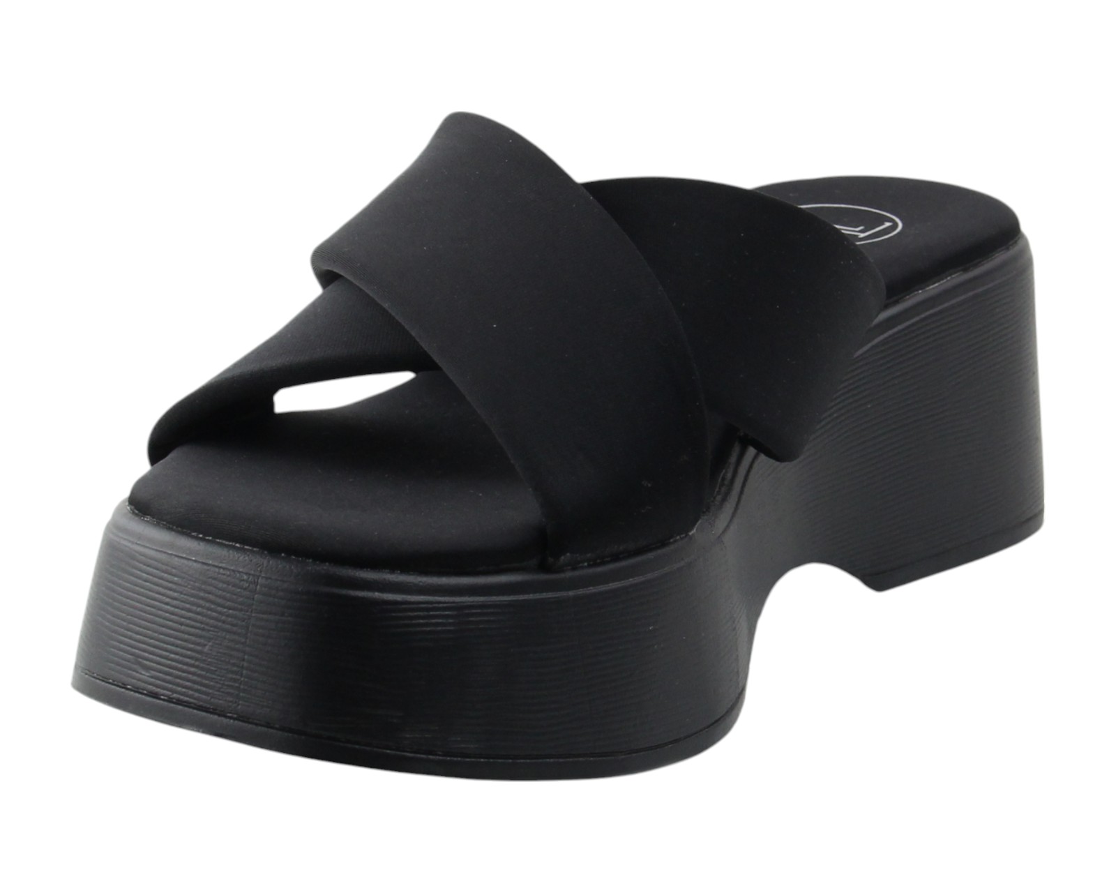 Foto 7 pulgar | Sandalia Cuña Para Mujer Lob Footwear Lickra Negro 90605043