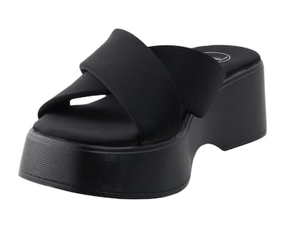Foto 6 | Sandalia Cuña Para Mujer Lob Footwear Lickra Negro 90605043