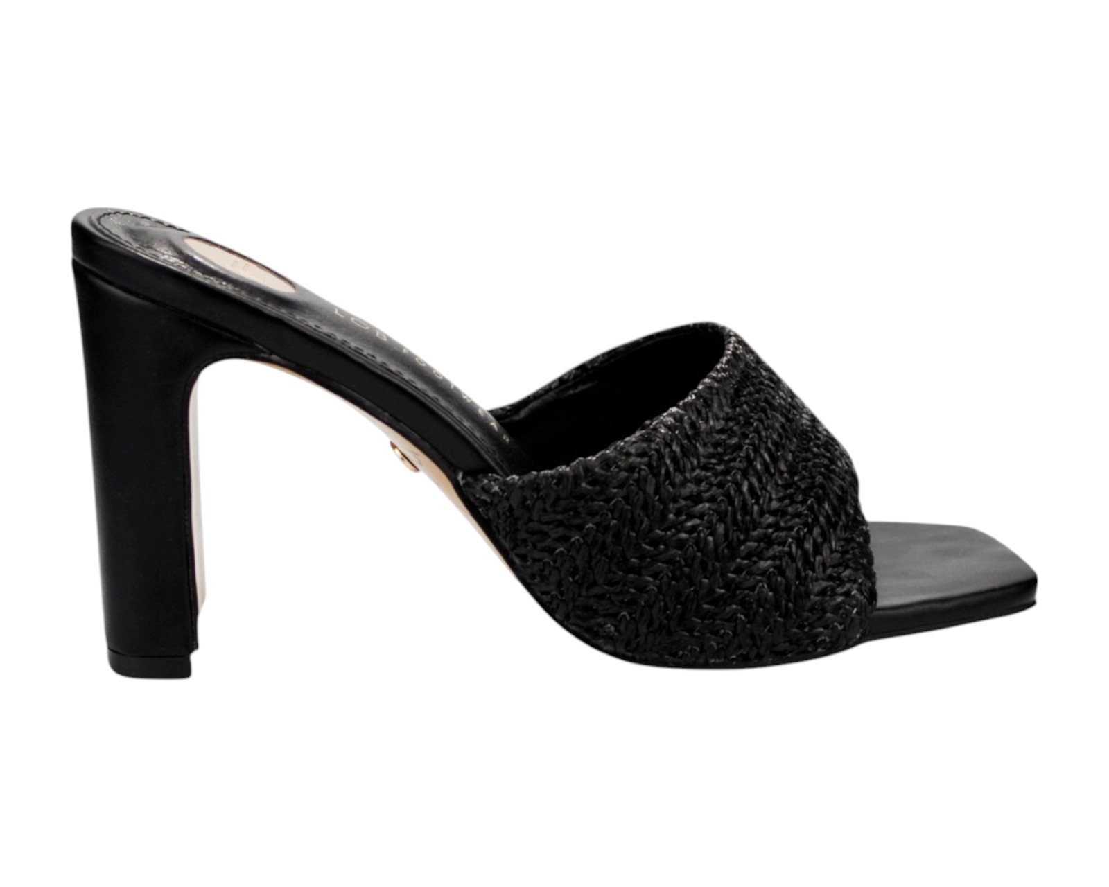 Foto 3 pulgar | Sandalia Cuña Para Mujer Lob Footwear Rafia Negro 90605049