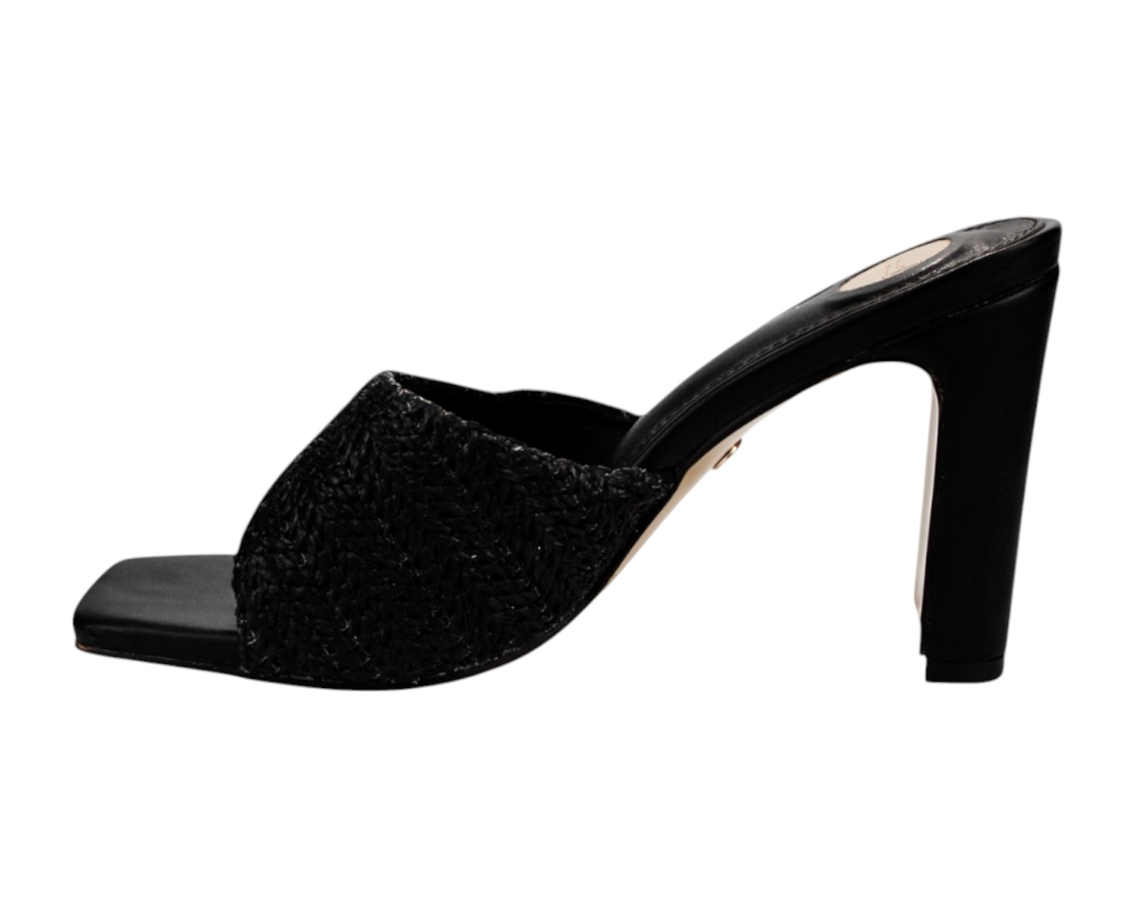 Foto 6 pulgar | Sandalia Cuña Para Mujer Lob Footwear Rafia Negro 90605049