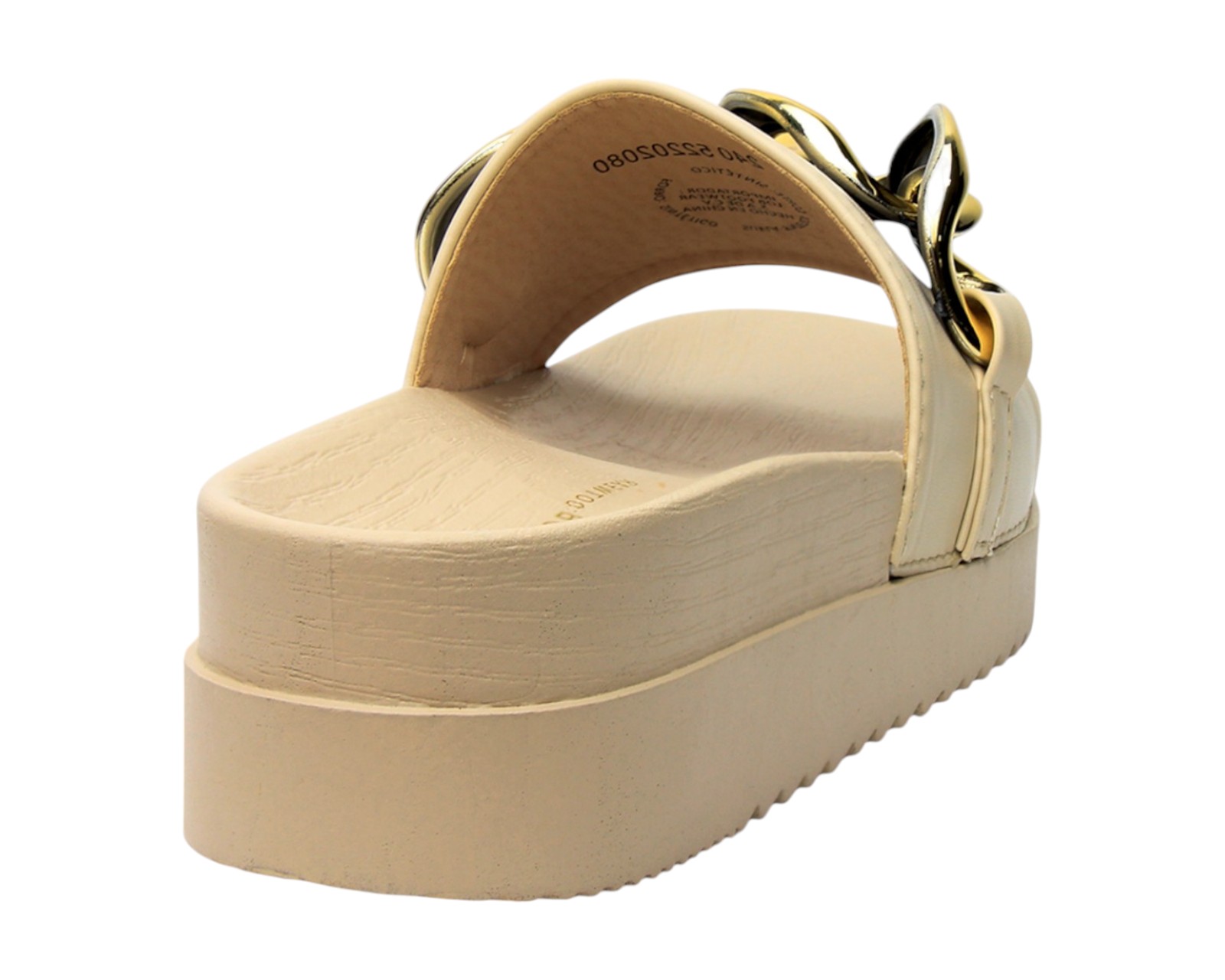 Foto 3 | Sandalia Cuña Para Mujer Lob Footwear Pu Beige 52205467