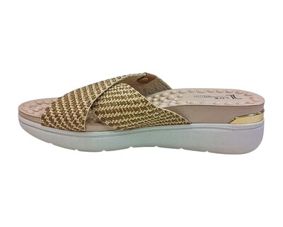Foto 5 | Sandalia Cuña Para Mujer Lob Footwear Tira Pronta /sense Flex Café 86805080