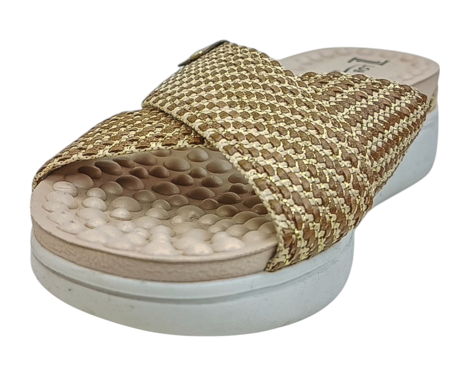 Foto 7 pulgar | Sandalia Cuña Para Mujer Lob Footwear Tira Pronta /sense Flex Café 86805080