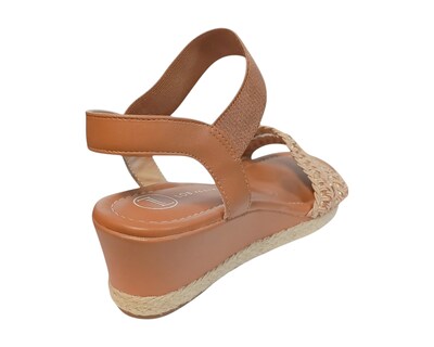 Foto 3 | Sandalia Cuña Para Mujer Lob Footwear T Pronta/elast/turim Beige 86805075