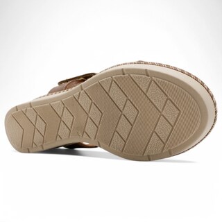 Foto 5 | Sandalias Con Plataforma Exterior Piel Vegana Color Café Para Mujer De Rbcollection