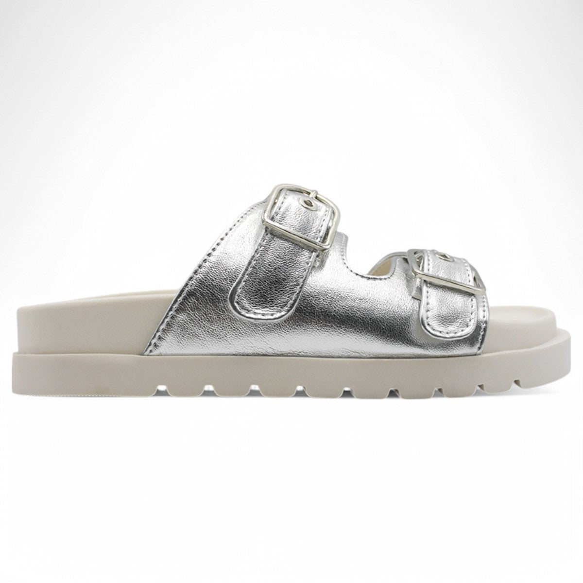 Foto 4 pulgar | Sandalias Con Plataforma Exterior Sintético Color Plata Para Mujer De Rbcollection